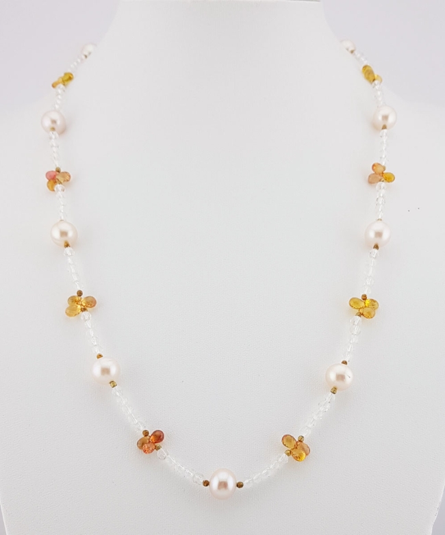Collier en Saphirs et Perles