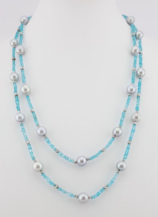 Collier en Perles et Apatites