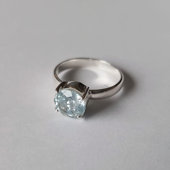 Bague en Argent, Topaze